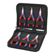 KNIPEX 00 20 16 elektro tangenset met gereedschappen voor de bewerking van elektro componenten 220 mm