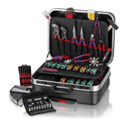 KNIPEX 00 21 06 M Werkzeugkoffer "BIG Basic Move" Mechanik 90-teilig 515 mm