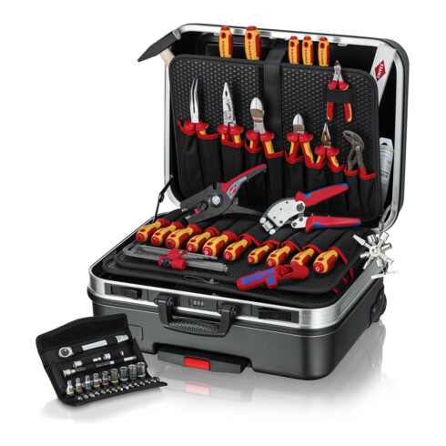 KNIPEX 00 21 06 Werkzeugkoffer "BIG Basic Move" ElektroPlus 71-teilig 515 mm
