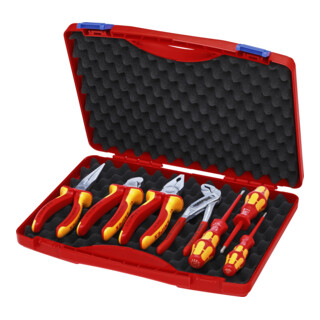 KNIPEX 00 21 15 Werkzeug-Box ''RED'' Elektro Set 2 325 mm