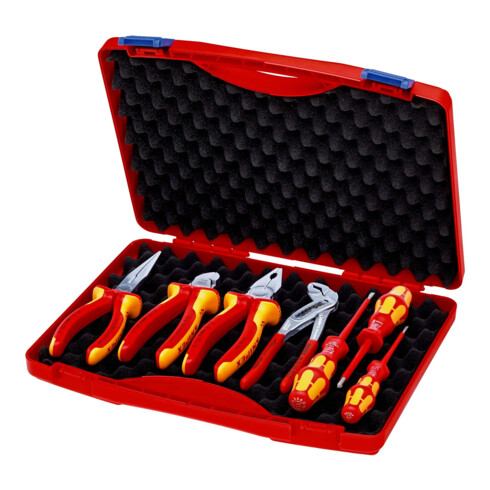KNIPEX 00 21 15 Werkzeug-Box "RED" Elektro Set 2 7-teilig 275 mm