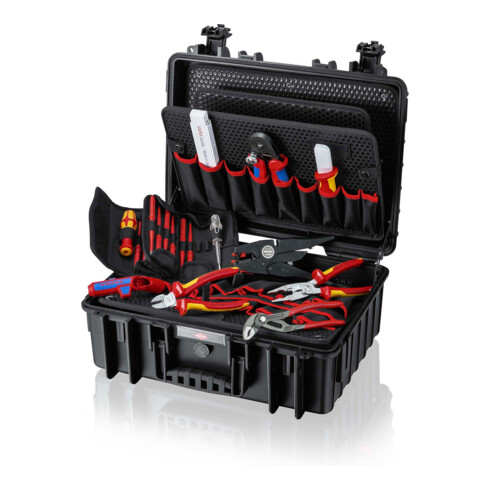 KNIPEX 00 21 35 Werkzeugkoffer "Robust23" Elektro 25-teilig 370 mm