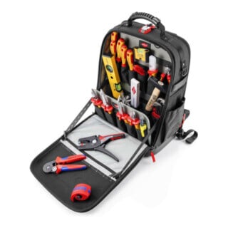 KNIPEX 00 21 50 E Werkzeugrucksack Modular X18 Elektro 22-teilig 530 mm
