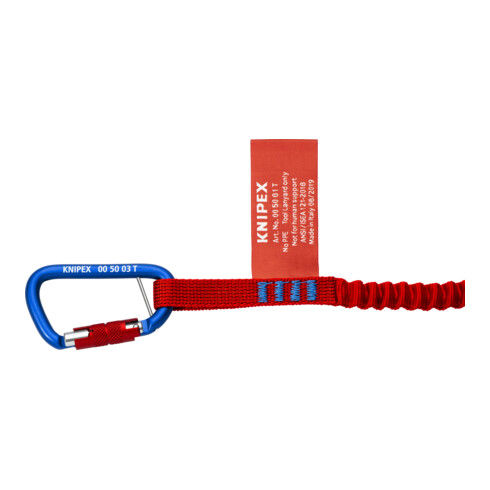 KNIPEX 00 50 03 T BK materiaal karabijnhaak 81 mm