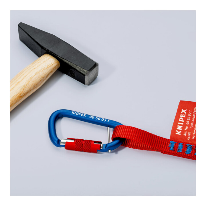 KNIPEX 00 50 03 T BK materiaal karabijnhaak 81 mm