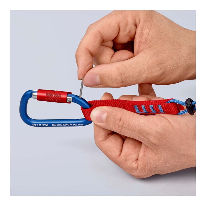 KNIPEX 00 50 03 T BK materiaal karabijnhaak 81 mm