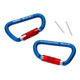 KNIPEX 00 50 03 T BK Materialkarabiner 2 Stück 82 mm