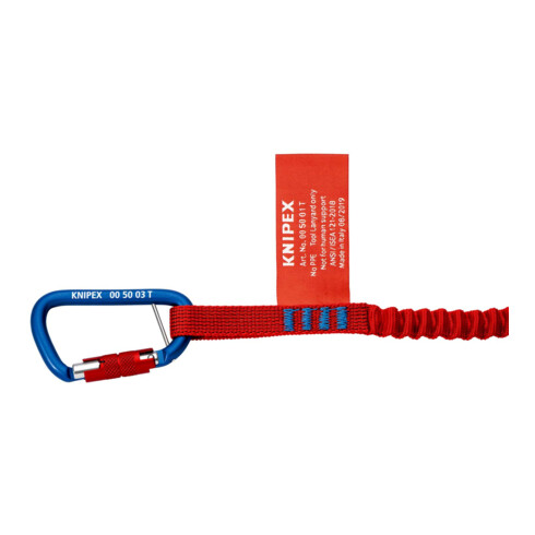 KNIPEX 00 50 03 T BK Materialkarabiner 2 Stück 82 mm