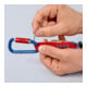 KNIPEX 00 50 03 T BK Materialkarabiner 2 Stück 82 mm