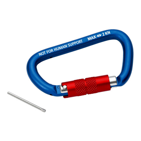 KNIPEX 00 50 03 T BK Materialkarabiner 2 Stück 82 mm