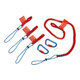 KNIPEX 00 50 04 T BK Sicherungssystem-Set 1 x 00 50 01 T BK, 3 x 00 50 02 T BK, 2 x 00 50 03 T BK -1