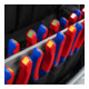KNIPEX 00 61 10 CS ColorCode Clips grau (10 Stück)  21 mm