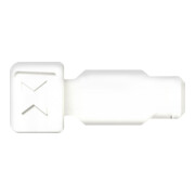 KNIPEX 00 61 10 CW ColorCode Clips weiß (10 Stück)  21 mm