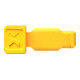 KNIPEX 00 61 10 CY ColorCode Clips geel (10 stuks) 21 mm