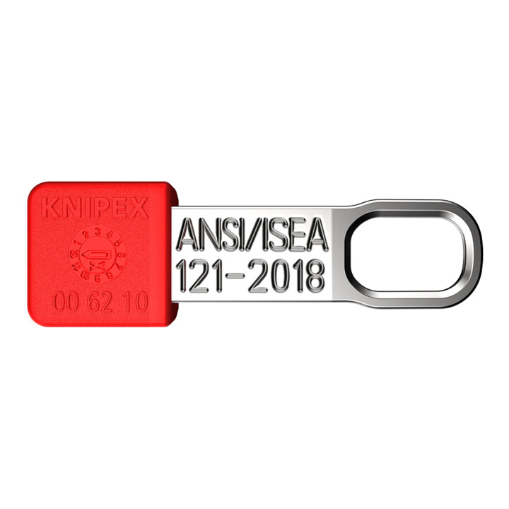 KNIPEX 00 62 10 TR TetheredTool Clips rot (10 Stück)  30 mm