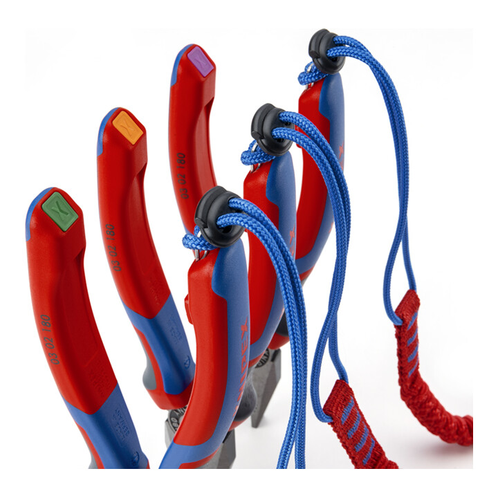 KNIPEX 00 62 10 TR TetheredTool Clips rot (10 Stück)  30 mm