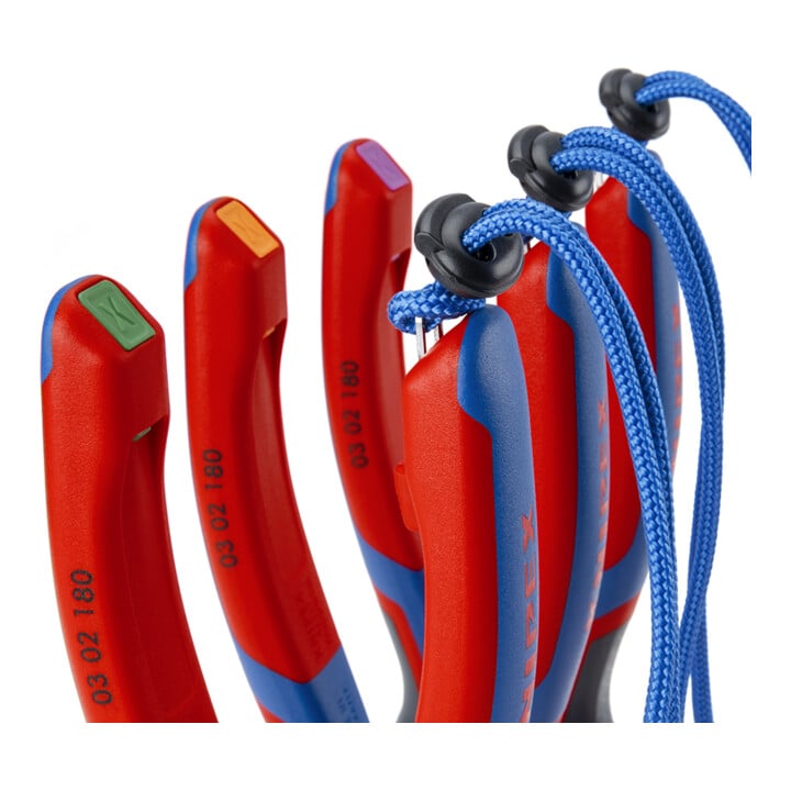 KNIPEX 00 62 10 TR TetheredTool Clips rot (10 Stück)  30 mm
