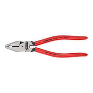 Knipex Kraft-Kombizange schwarz atramentiert poliert mit Kunststoff überzogen