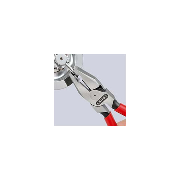 KNIPEX 02 01 180 Kraft-Kombizange mit Kunststoff überzogen schwarz atramentiert 180 mm