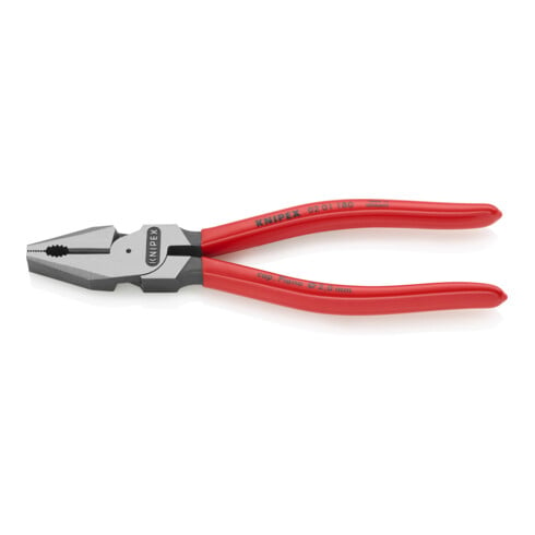 KNIPEX Pinza universale tipo forte, nera bonderizzata lucida, rivestita in plastica