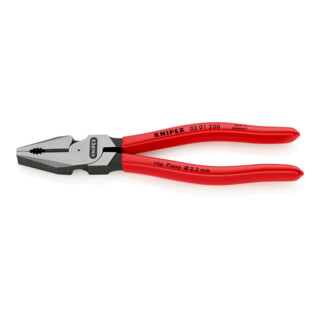 KNIPEX kracht-combinatietang zwart geatramenteerd gepolijst kunststof gecoat