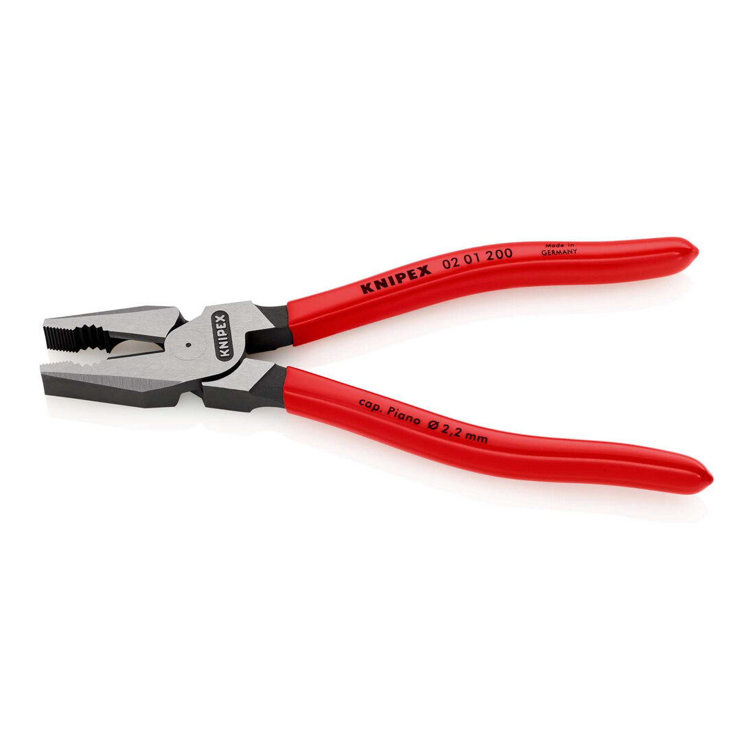 KNIPEX kracht-combinatietang zwart geatramenteerd gepolijst kunststof gecoat