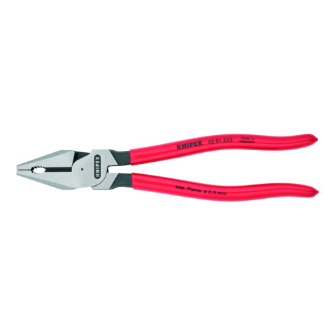 KNIPEX 02 01 225 Kraft-Kombizange schwarz atramentiert 225 mm