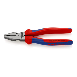 KNIPEX kracht-combinatietang zwart geatramenteerd gepolijst met meer-componentengrepen