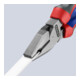 KNIPEX 02 02 200 Kraft-Kombizange mit Comfort-Griffen schwarz atramentiert 200 mm