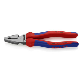 KNIPEX 02 02 200 Kraft-Kombizange schwarz atramentiert 200 mm