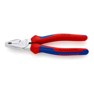 KNIPEX kracht-combinatietang verchroomd met meer-componentengrepen