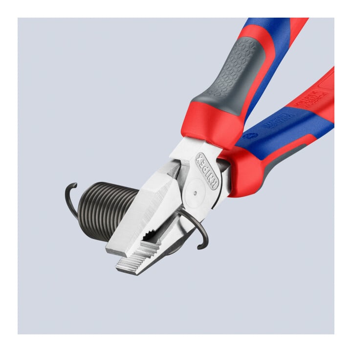 KNIPEX 02 05 180 Kraft-Kombizange mit Comfort-Griffen verchromt 184 mm