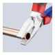 KNIPEX 02 05 200 Kraft-Kombizange mit Comfort-Griffen verchromt 200 mm