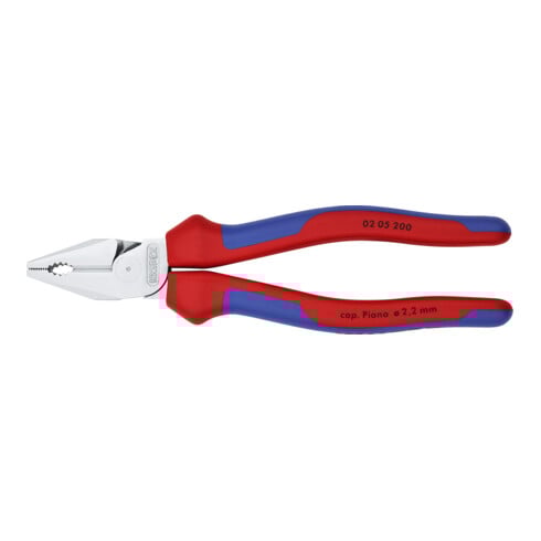 KNIPEX Pinza universale tipo forte cromata, con impugnatura multicomponente