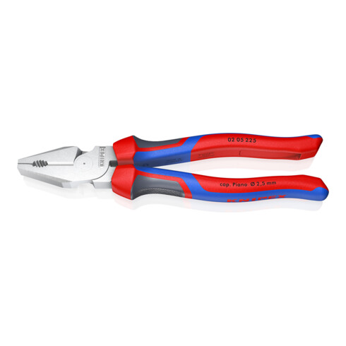 KNIPEX 02 05 225 Kracht-combinatietang verchroomd 225 mm