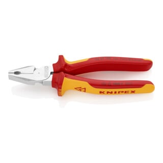 KNIPEX 02 06 180 Kraft-Kombizange verchromt VDE 180 mm