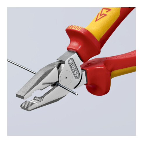 Knipex Kraft-Kombizange isoliert mit Mehrkomponenten-Hüllen, VDE-geprüft