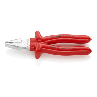 KNIPEX 02 07 200 Kraft-Kombizange verchromt VDE 200 mm