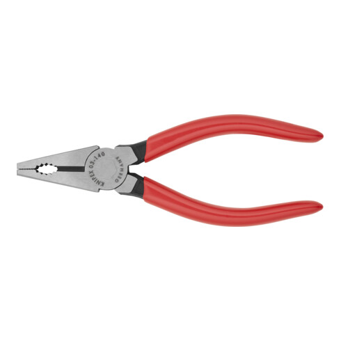 KNIPEX Pinza universale nera bonderizzata lucida, rivestita in plastica