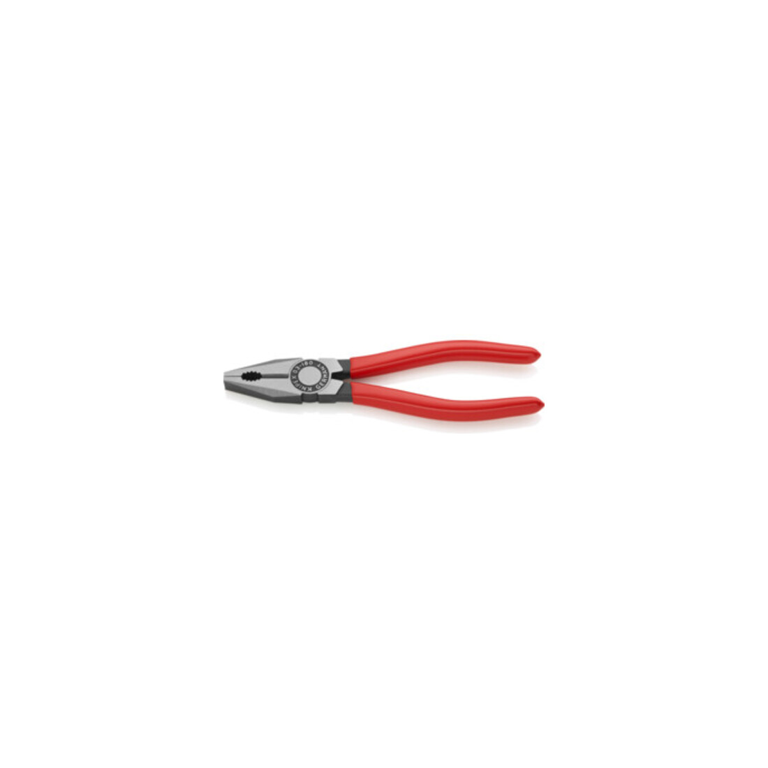 KNIPEX 03 01 180 EAN Kombizange mit Kunststoff überzogen schwarz atramentiert 180 mm