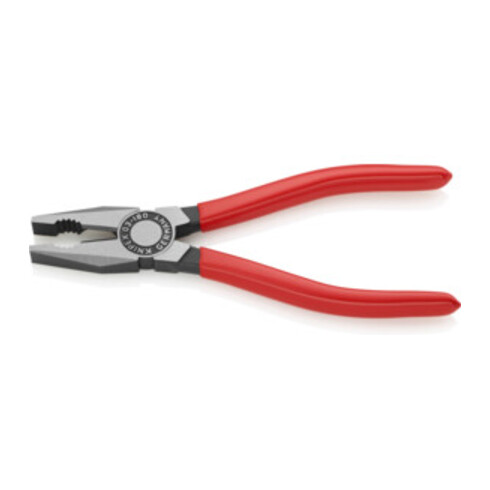KNIPEX 03 01 180 EAN Kombizange mit Kunststoff überzogen schwarz atramentiert 180 mm