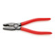 KNIPEX 03 01 200 EAN Kombizange mit Kunststoff überzogen schwarz atramentiert 200 mm