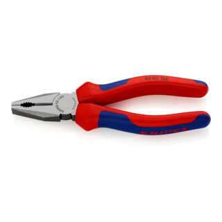 KNIPEX combinatietang zwart geatramenteerd gepolijst met meer-componentengrepen