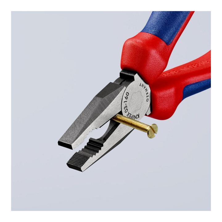 KNIPEX 03 02 160 Combinatietang zwart geatramenteerd 160 mm