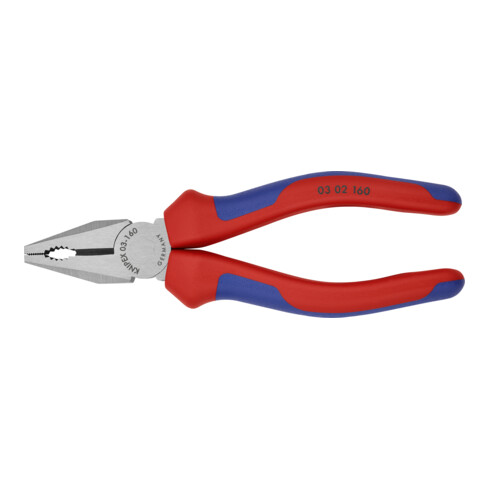 KNIPEX combinatietang zwart geatramenteerd gepolijst met meer-componentengrepen