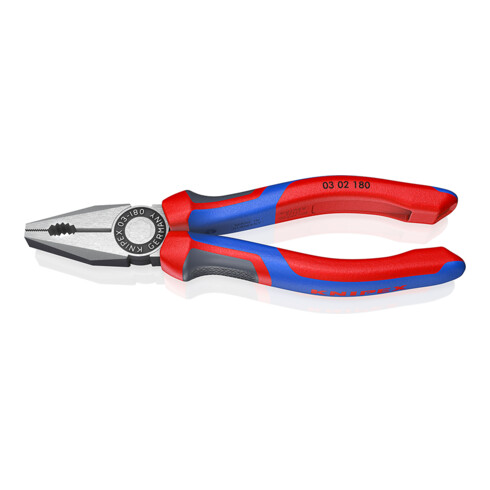 KNIPEX combinatietang zwart geatramenteerd gepolijst met meer-componentengrepen