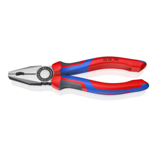 Knipex Kombizange schwarz atramentiert poliert mit Mehrkomponenten-Hüllen