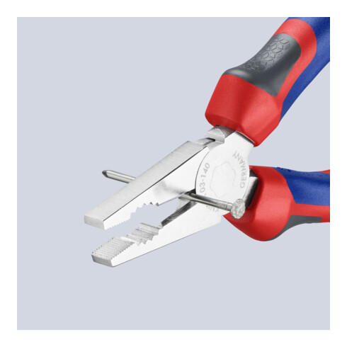 Knipex Kombizange verchromt mit Mehrkomponenten-Hüllen