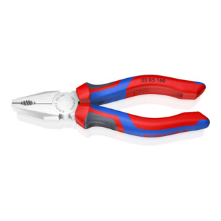 Knipex Kombizange verchromt mit Mehrkomponenten-Hüllen