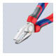 KNIPEX 03 05 180 Kombizange mit Comfort-Griffen verchromt 180 mm